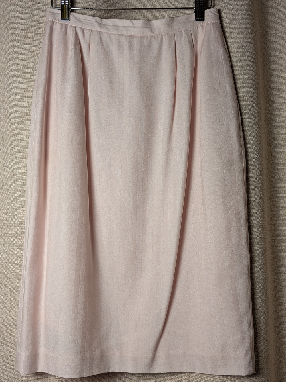 Blush Pink Pinstripe Pencil Skirt Size 8 Career Office Business Casual